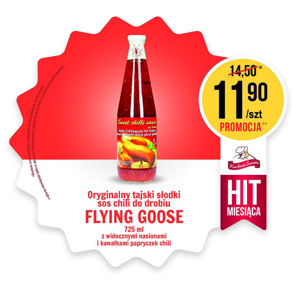 HIT MIESIĄCA sos FLying Goose SKL 01.2026